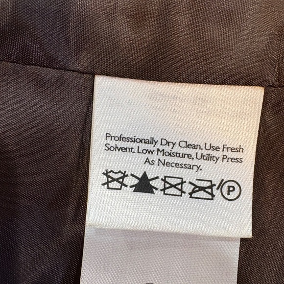 Share Eddie Bauer Wool Tweed Brown Blazer Jacket Women's 12 - Picture 10 of 11